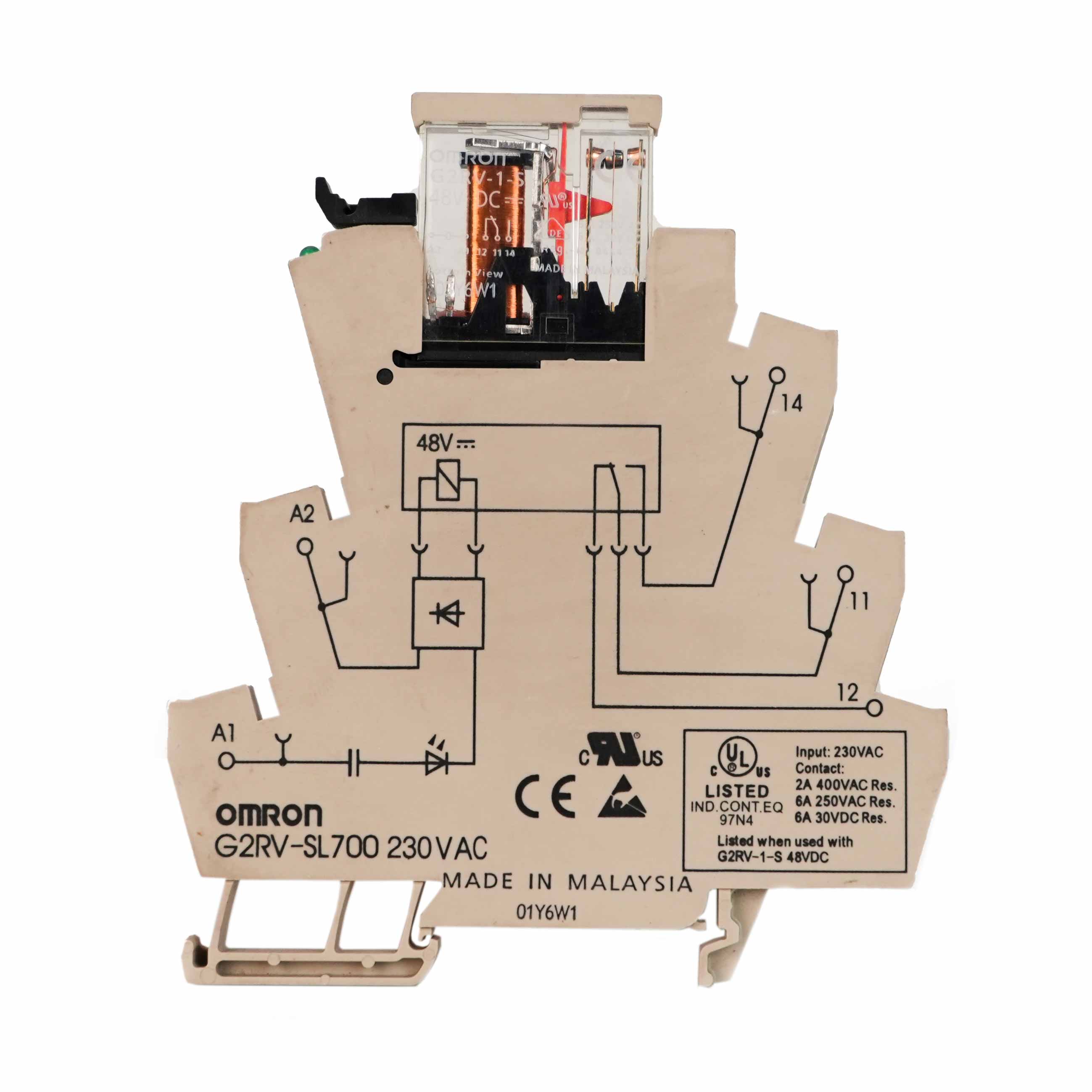 رله باریک صنعتی امرون مدل G2RV-SL700