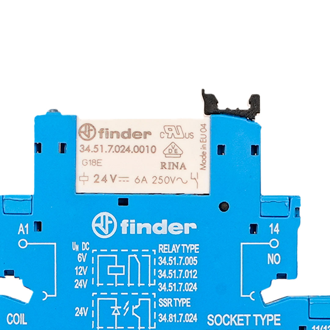 نمای دیگر رله باریک صنعتی فایندر سری 34.51 (والد)