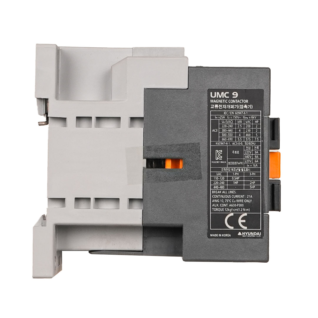 نمای دیگر کنتاکتور هیوندای الکتریک مدل UMC 9